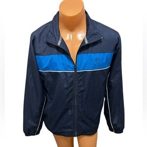 Starter Track Jacket Men's Medium Navy Vintage Full Zip Lined Logo Tracksuit Top